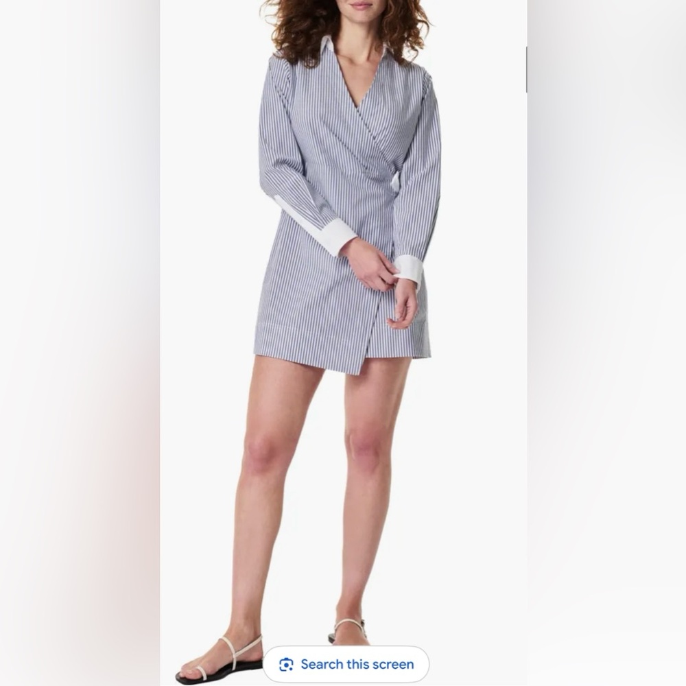 SPANX The Best Stretch Cotton Poplin Wrap Shirtdress.